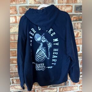 Gildan Navy Luke Combs Design hoodie